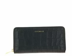 Coccinelle Wallet METALLIC CROCO SOFT NOIR