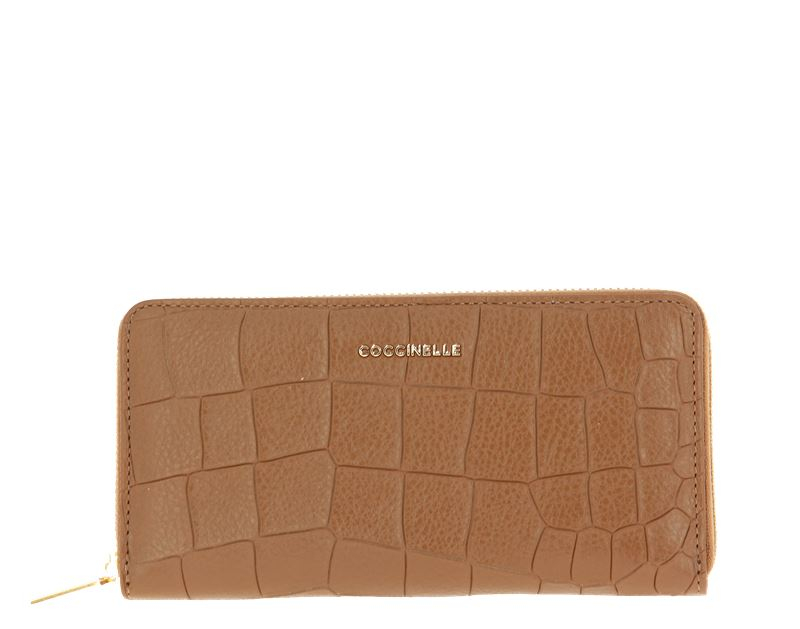 Coccinelle Wallet METALLIC CROCO SOFT TOBACCO 3 Coccinelle Wallet METALLIC CROCO SOFT TOBACCO