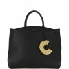 Coccinelle Concrete Zwarte Leren Handtas E1HLA180101001 -Cheap Coccinelle Store e1hla180101001