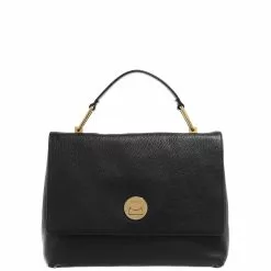 Coccinelle Liya Zwarte Leren Handtas E1MD0180101001
