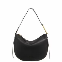 Coccinelle Prisilla Zwarte Leren Schoudertas E1NE0130201001