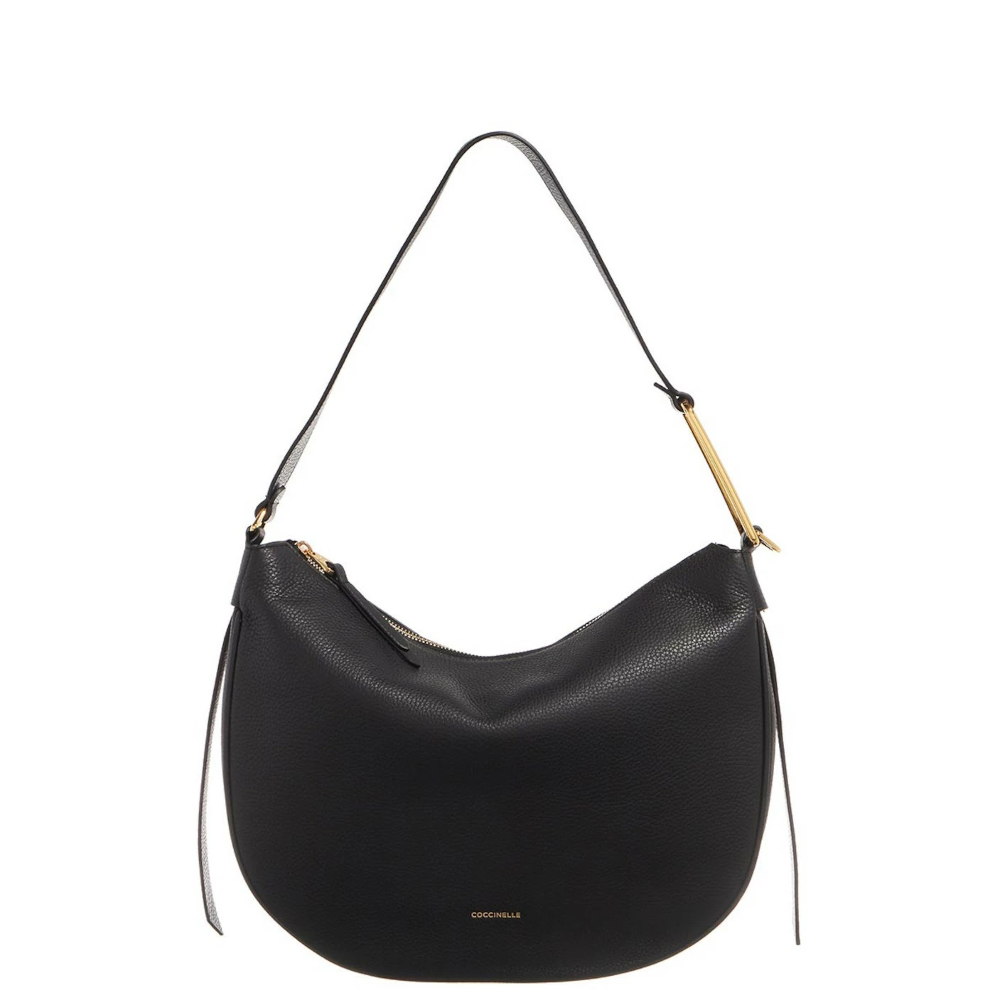 Coccinelle Prisilla Zwarte Leren Schoudertas E1NE0130201001 2 Coccinelle Prisilla Zwarte Leren Schoudertas E1NE0130201001