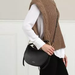 Coccinelle Priscilla Zwarte Leren Handtas E1NE0130301001 -Cheap Coccinelle Store e1ne0130301001 2 1